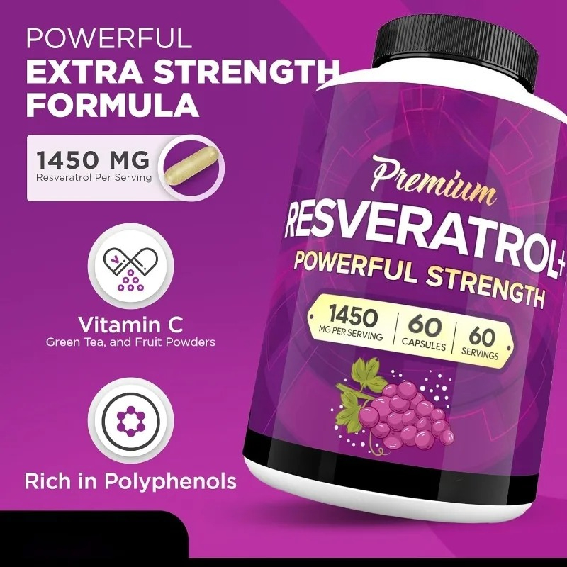 Herbal Tea For Wellness - Resveratrol 1450mg - Suplemento de resveratrol