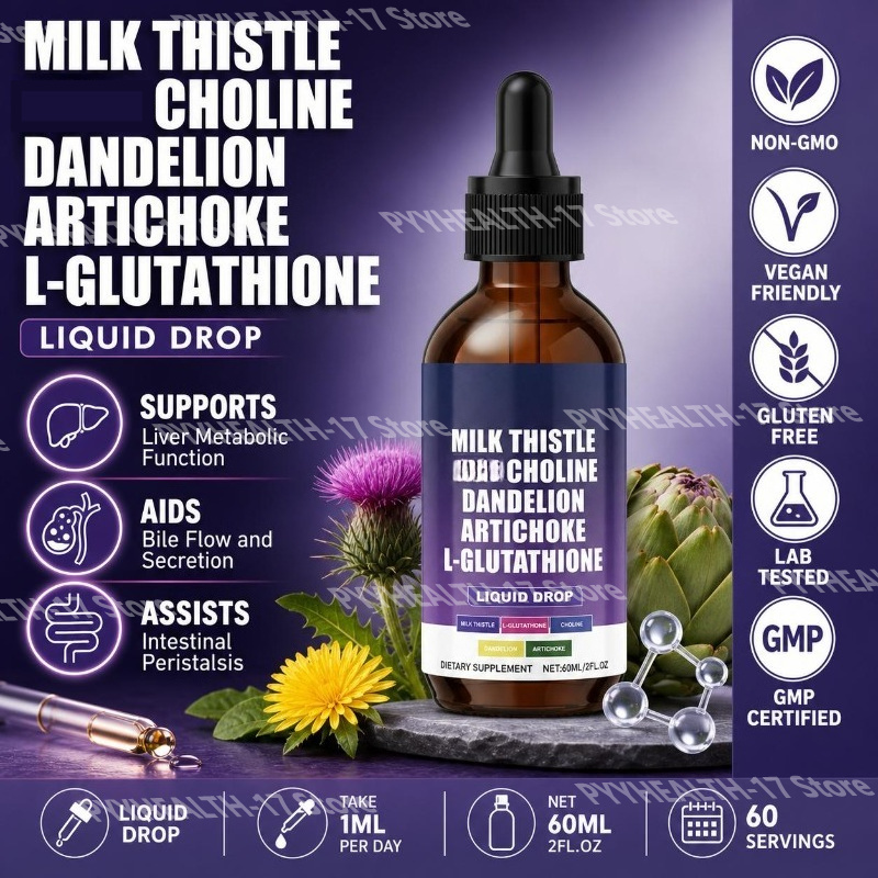 Herbal Wellness Drops - Googeer Gotas Líquidas de Cardo Mariano