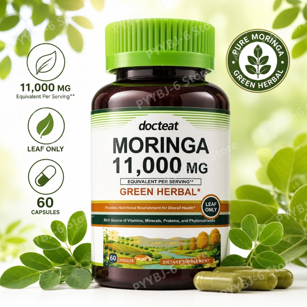 Green Herbal Wellness - Suplemento Herbal Verde Moringa 11000mg, 60