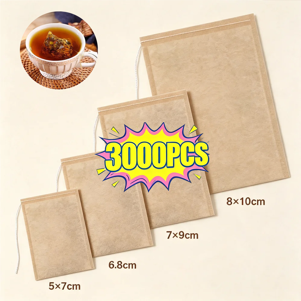 Herbal Tea For Wellness - 100/3000 Peças de Sacos Filtros Descartáveis