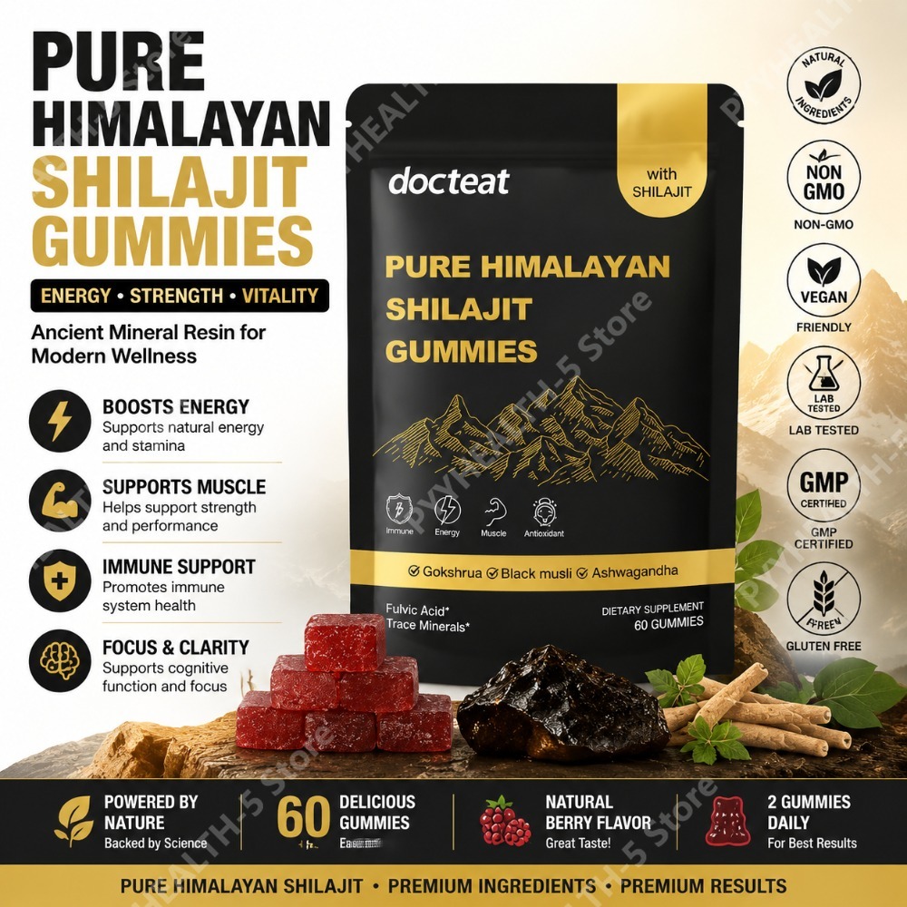 Docteat Gomas de Shilajit Puro - Herbal Wellness For You avaliação e preço