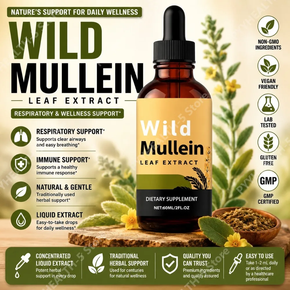 Gotas de Folha de Mullein com  - Herbal Wellness Drops avaliação e preço
