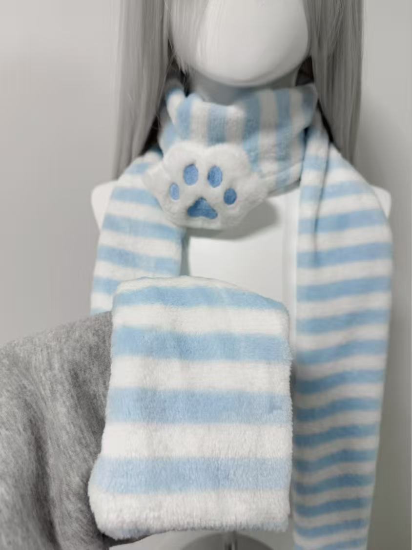 Cachecol Kawaii com Decoração  - Cat Claw Bark avaliação e preço
